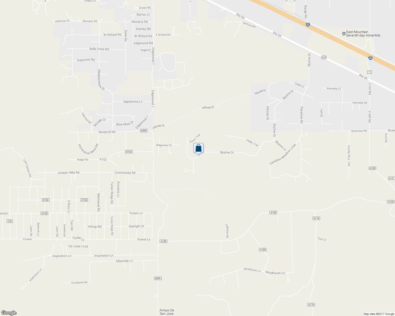 map of restaurants, bars, coffee shops, grocery stores, and more near 200 Skyline Drive in Edgewood