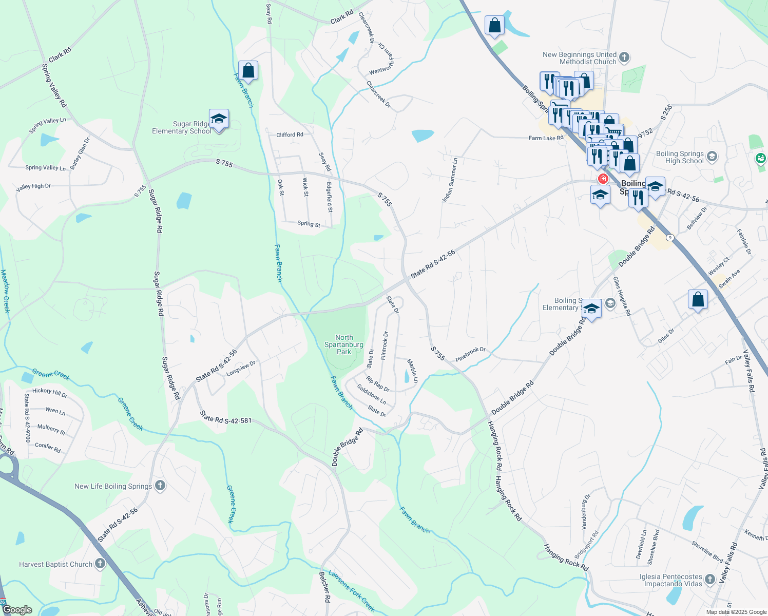 492 Slate Drive, Boiling Springs SC Walk Score