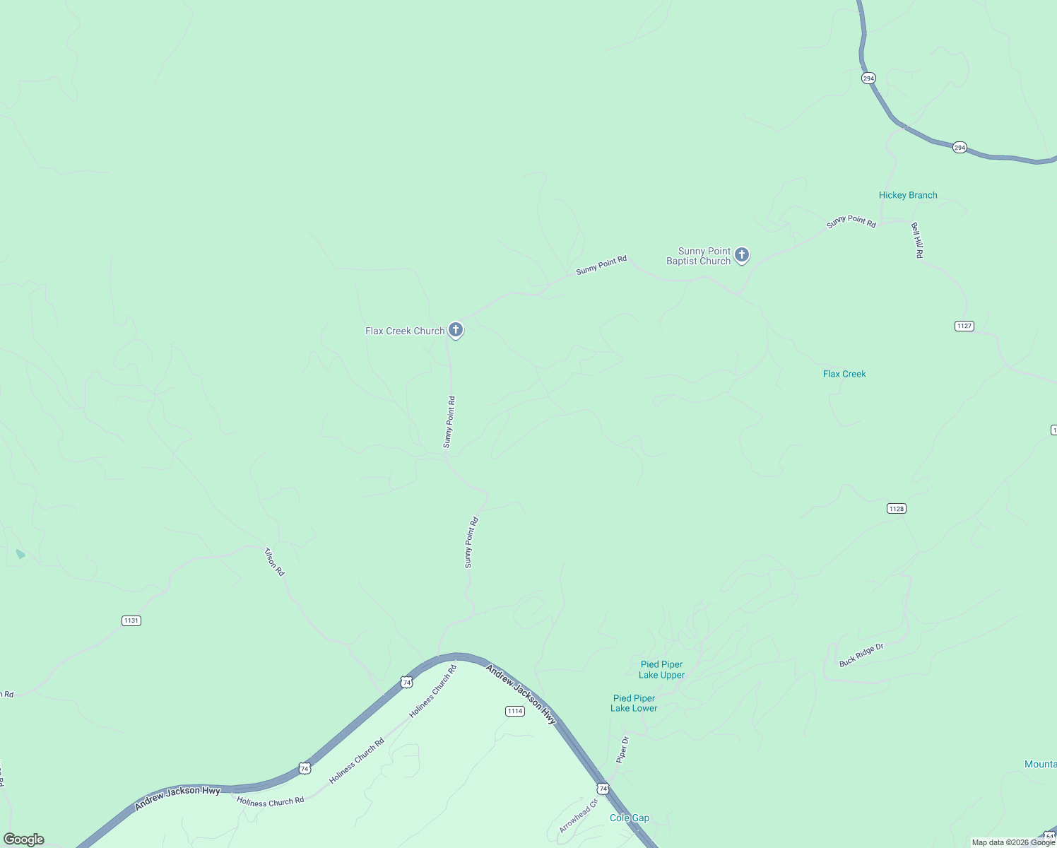 map of restaurants, bars, coffee shops, grocery stores, and more near 11 Orchard Drive in Murphy