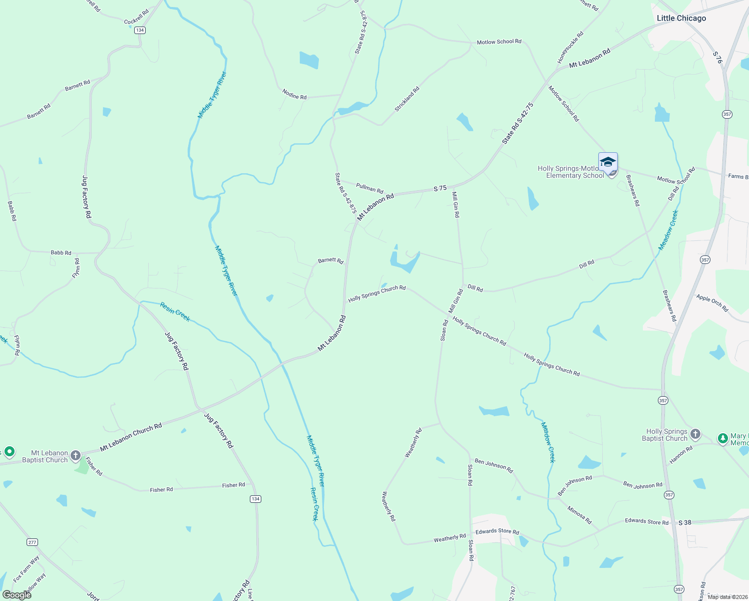 map of restaurants, bars, coffee shops, grocery stores, and more near 1415 State Road S-42-770 in Campobello