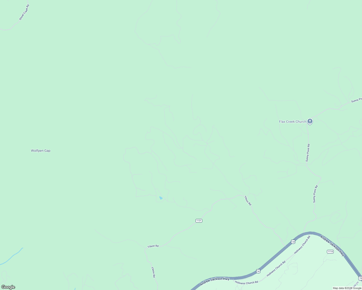 map of restaurants, bars, coffee shops, grocery stores, and more near 30 Tutiyi Lane in Murphy