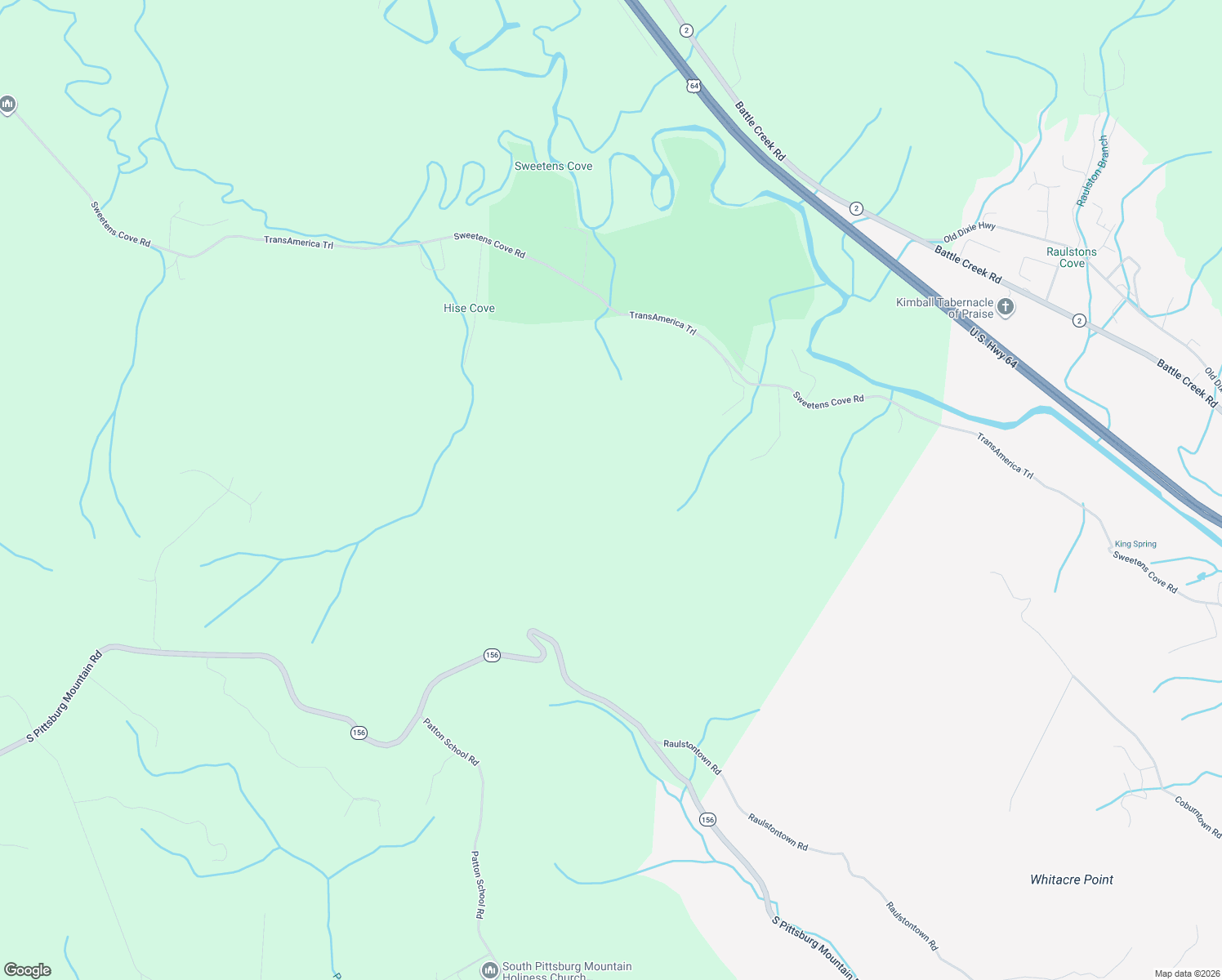 map of restaurants, bars, coffee shops, grocery stores, and more near in South Pittsburg