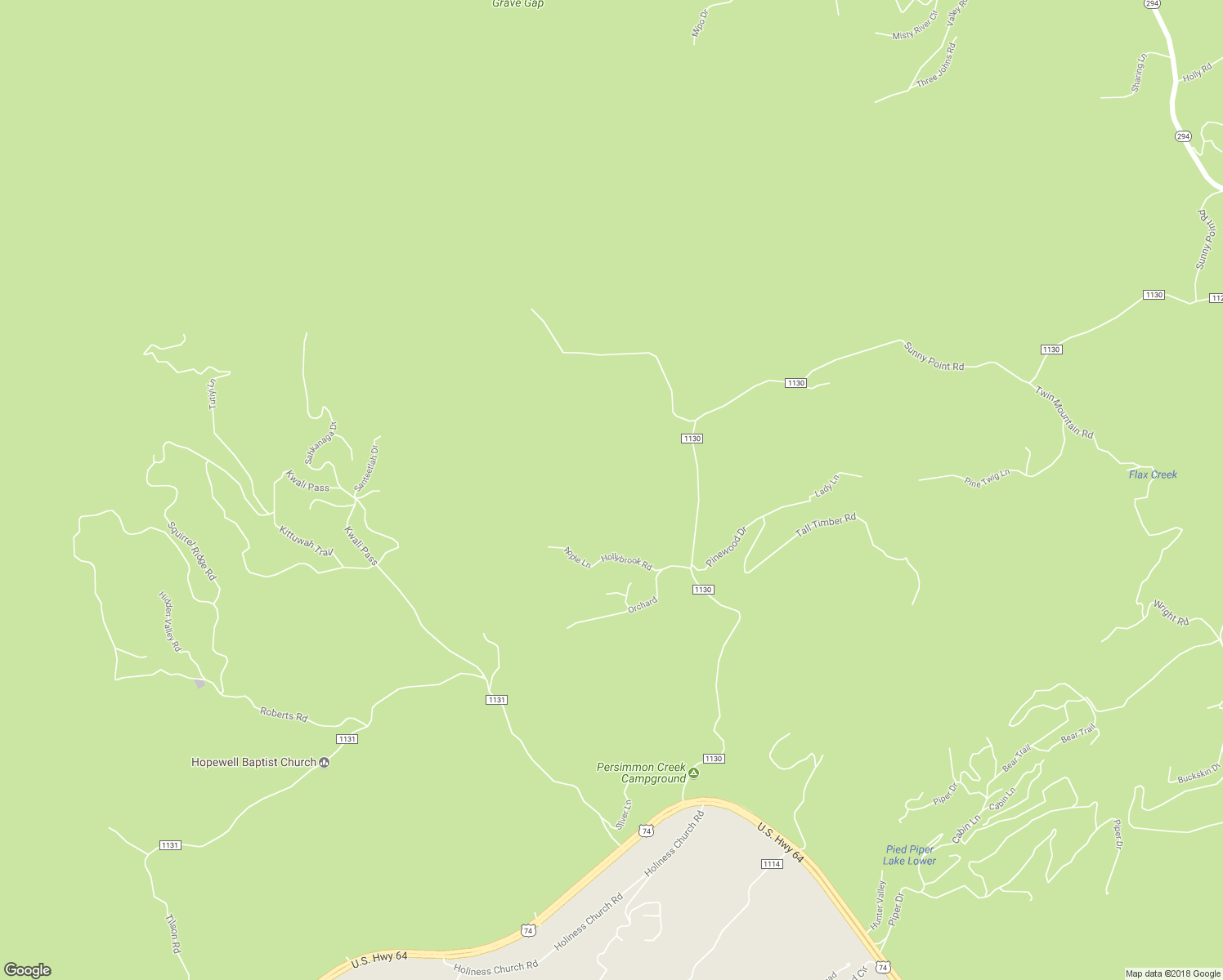 map of restaurants, bars, coffee shops, grocery stores, and more near 27 Apple Lane in Murphy