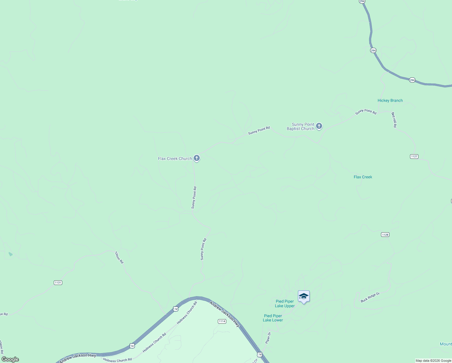 map of restaurants, bars, coffee shops, grocery stores, and more near 80 Lady Lane in Murphy