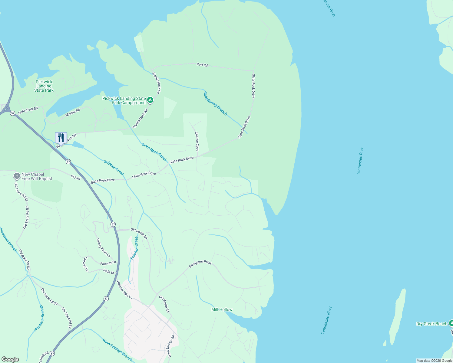 map of restaurants, bars, coffee shops, grocery stores, and more near 325 Murray Lane in Counce