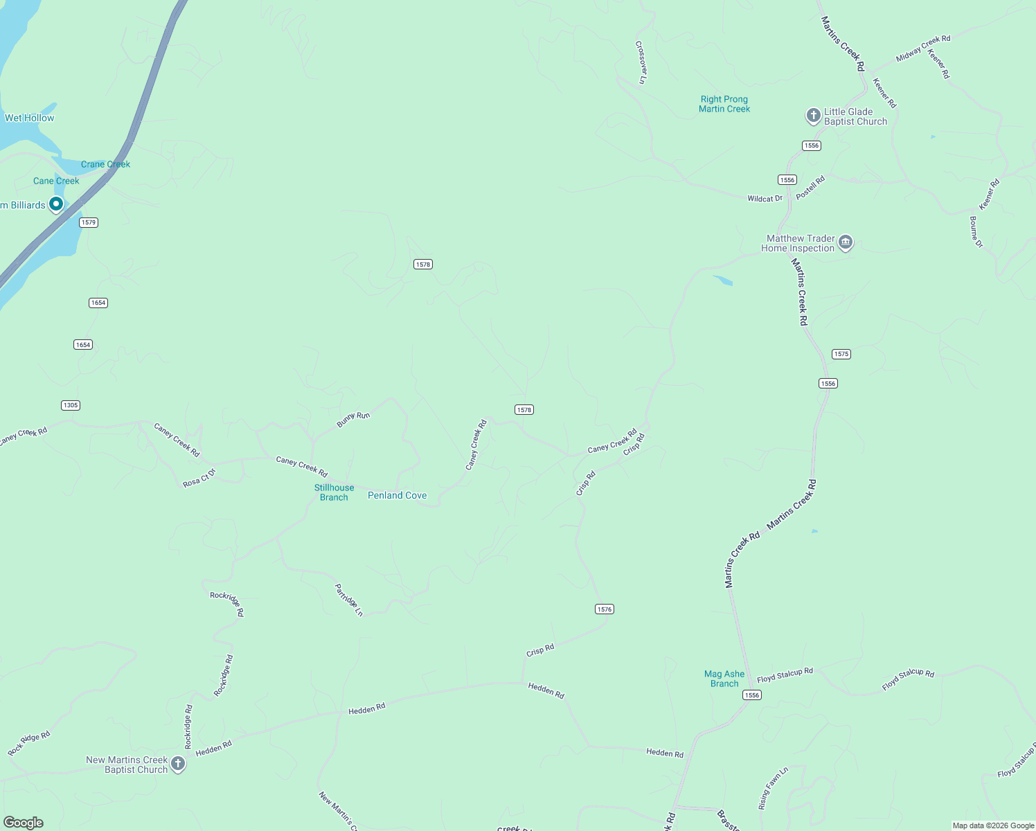 map of restaurants, bars, coffee shops, grocery stores, and more near 2955 Caney Creek Road in Murphy
