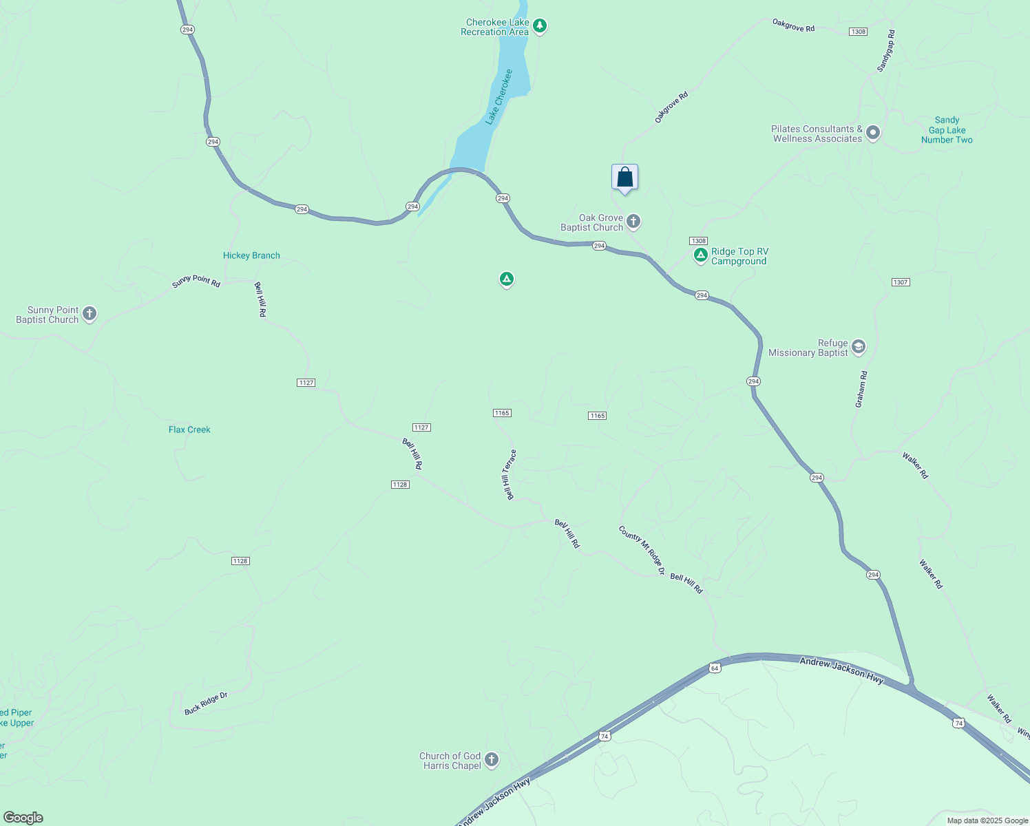 map of restaurants, bars, coffee shops, grocery stores, and more near 26 Shuler Mountain Road in Murphy