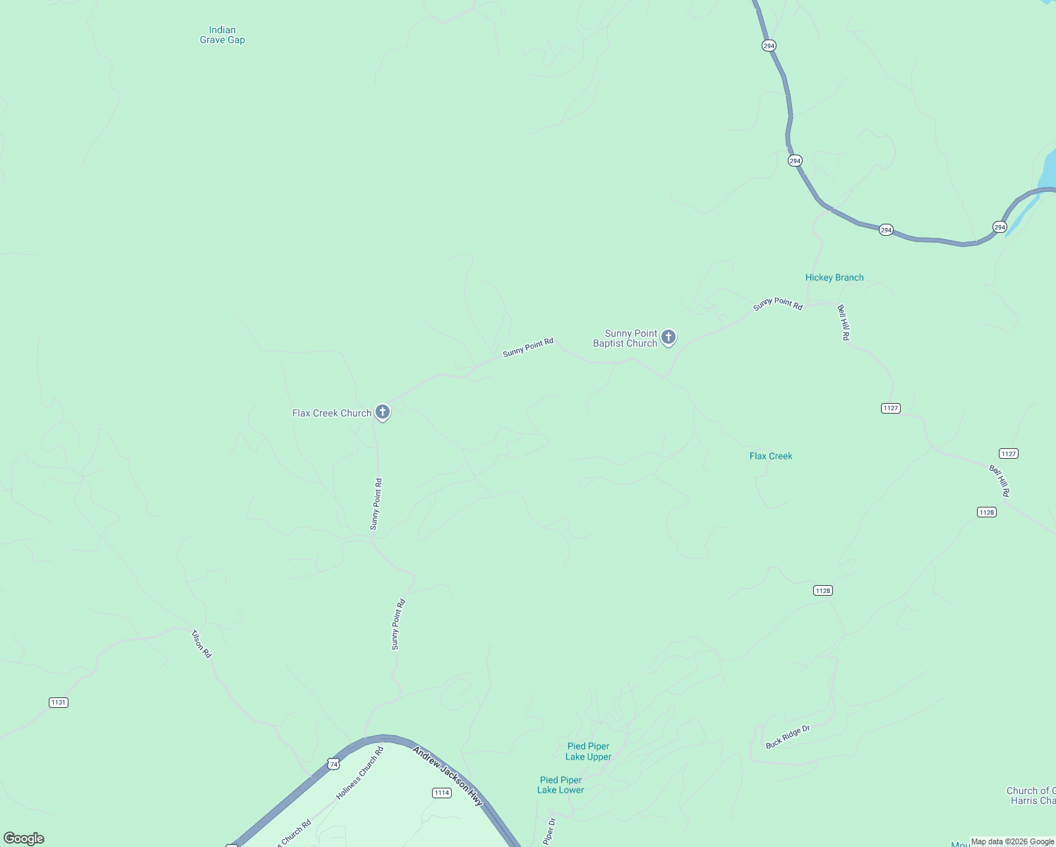 map of restaurants, bars, coffee shops, grocery stores, and more near 385 Sunny Point Road in Murphy