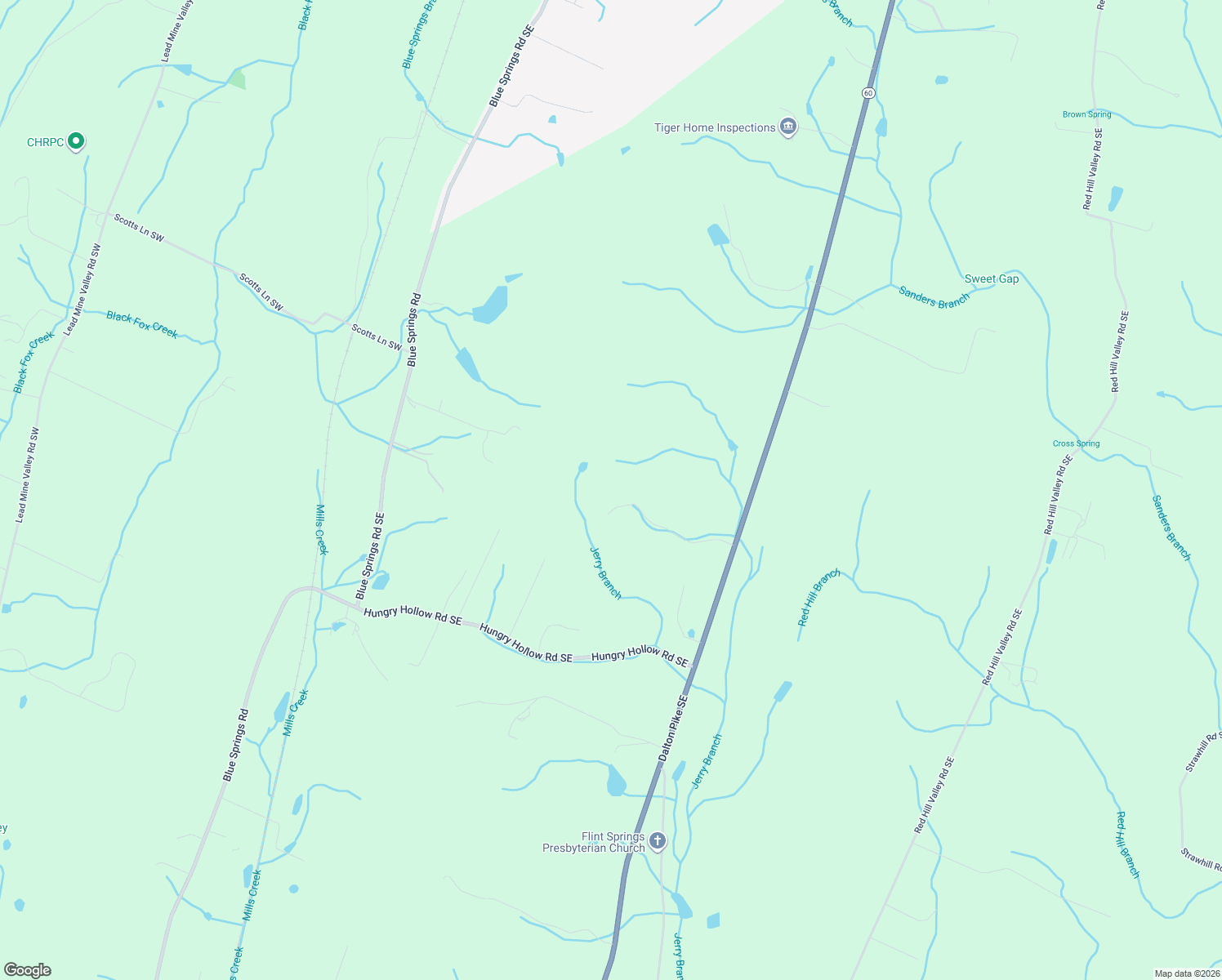 map of restaurants, bars, coffee shops, grocery stores, and more near 307 Helmshurst Drive Southeast in Cleveland