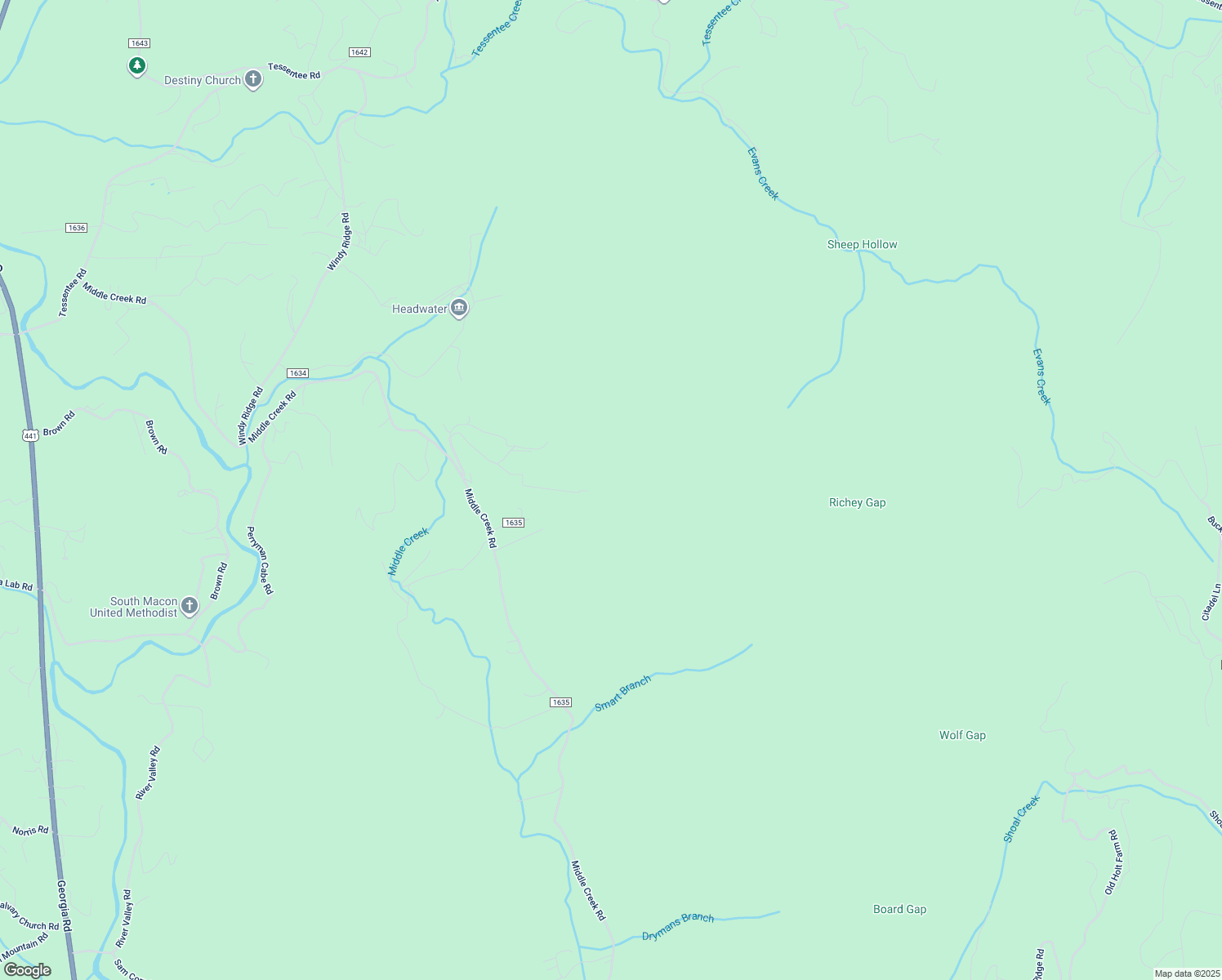 map of restaurants, bars, coffee shops, grocery stores, and more near Tara Hill Road in Macon County