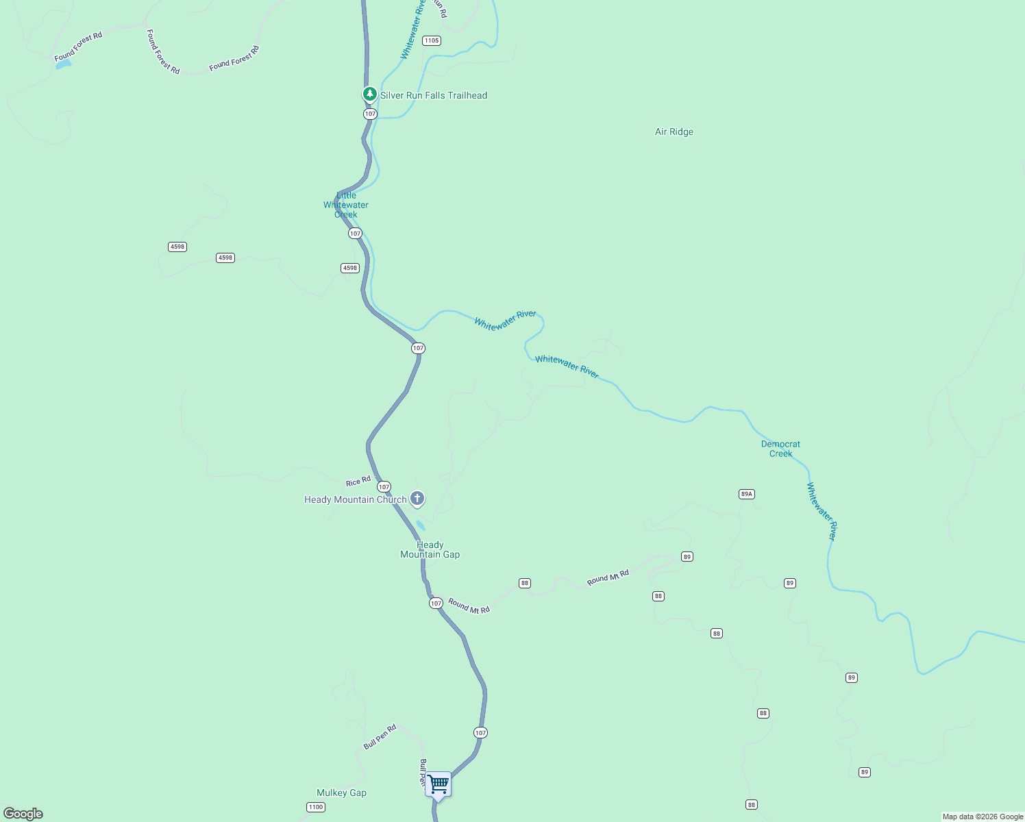 map of restaurants, bars, coffee shops, grocery stores, and more near 5 Lost Cove Road in Cashiers
