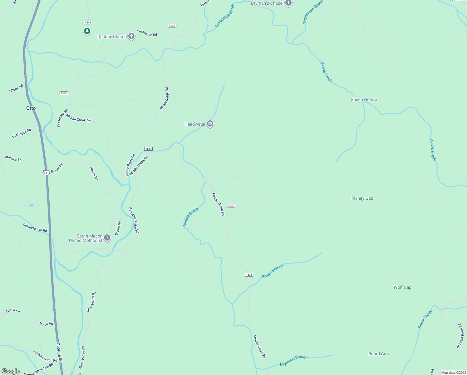 map of restaurants, bars, coffee shops, grocery stores, and more near Tara Hill Road in Macon County