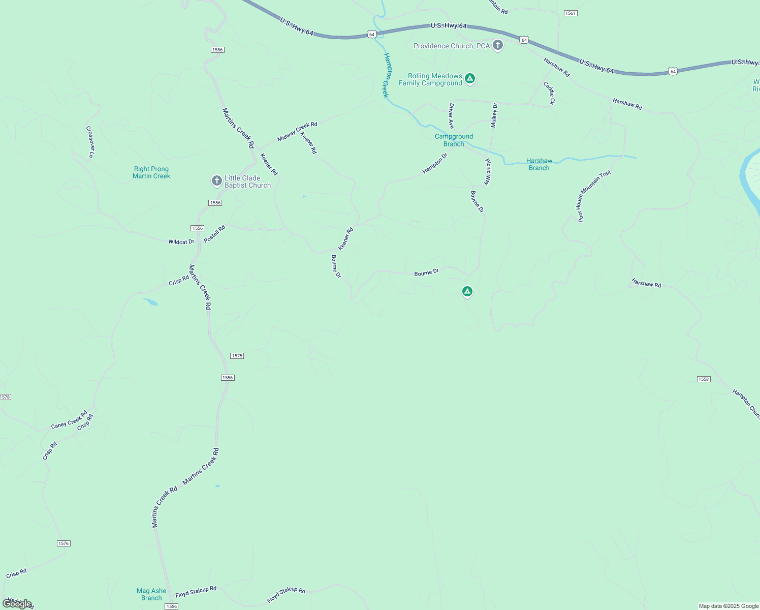 map of restaurants, bars, coffee shops, grocery stores, and more near 9 Silver Maple Lane in Murphy