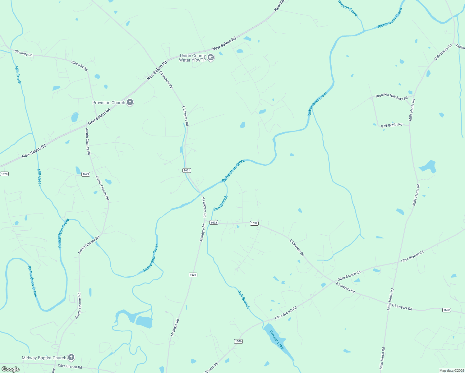 map of restaurants, bars, coffee shops, grocery stores, and more near 3017 Brooks Mill Lane in Wingate