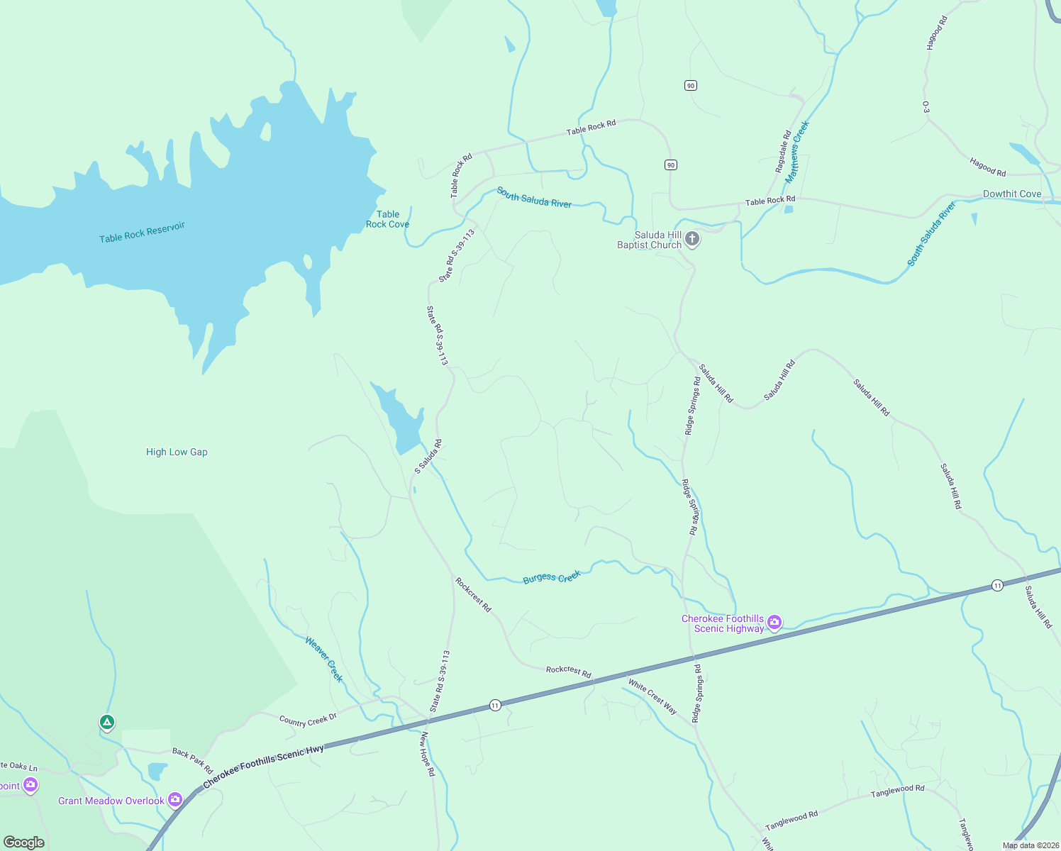 map of restaurants, bars, coffee shops, grocery stores, and more near 220 Raven Cliff Road in Cleveland