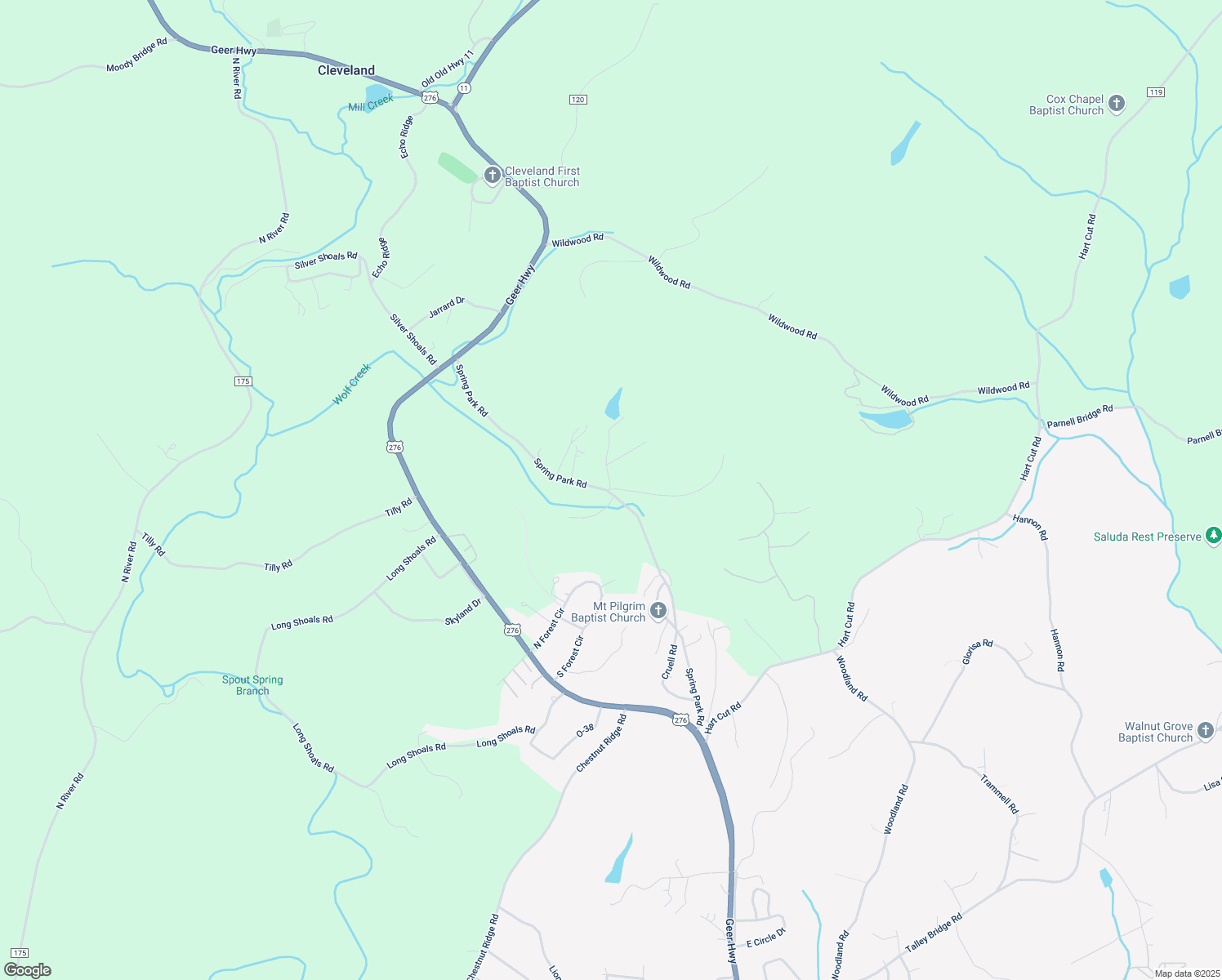 map of restaurants, bars, coffee shops, grocery stores, and more near 342 Tripp Road in Greenville County