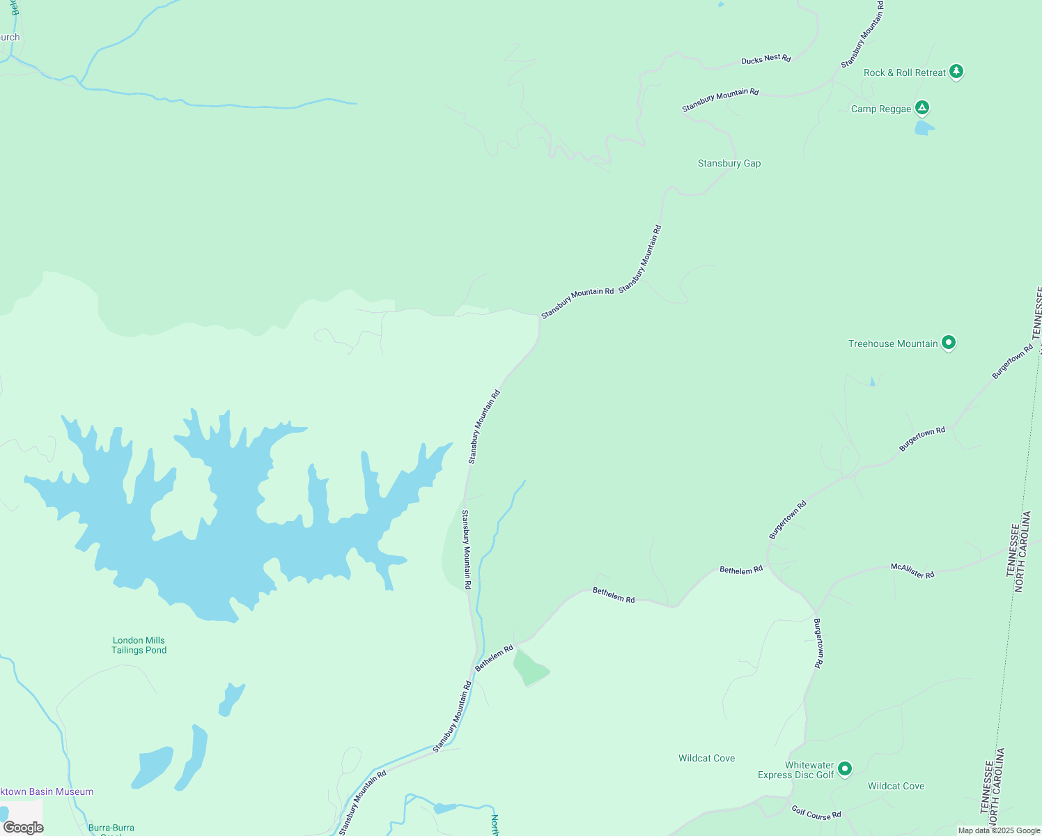 map of restaurants, bars, coffee shops, grocery stores, and more near in Ducktown