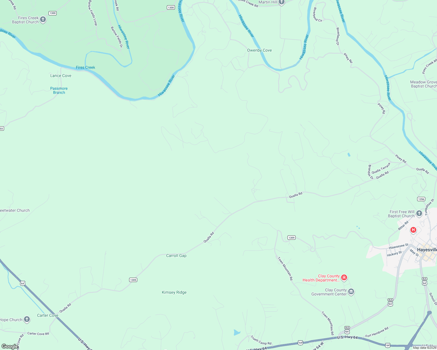 map of restaurants, bars, coffee shops, grocery stores, and more near Silvercrest Drive in Clay County
