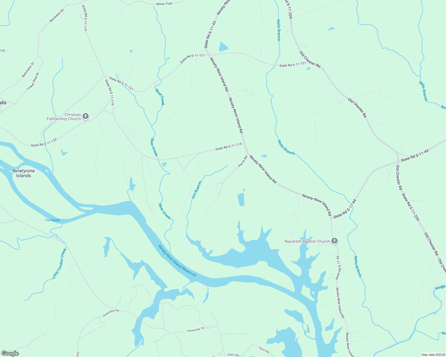 map of restaurants, bars, coffee shops, grocery stores, and more near 182 Paris Road in Blacksburg