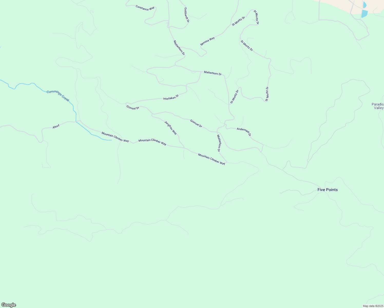 map of restaurants, bars, coffee shops, grocery stores, and more near 16521 Mountain Climber Way in Tehachapi