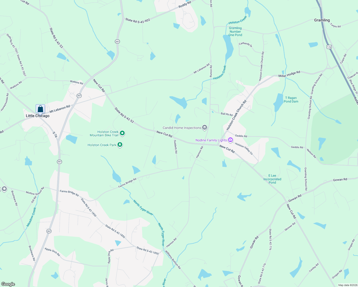 map of restaurants, bars, coffee shops, grocery stores, and more near 151 Suddeth Road in Inman