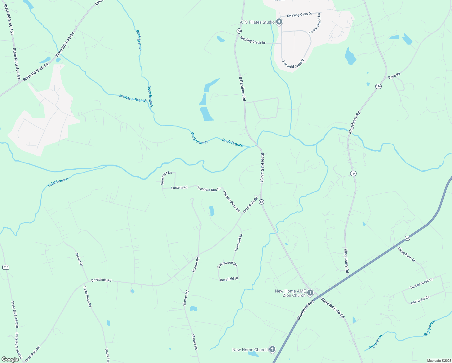 map of restaurants, bars, coffee shops, grocery stores, and more near 1648 Hunters Place Road in York