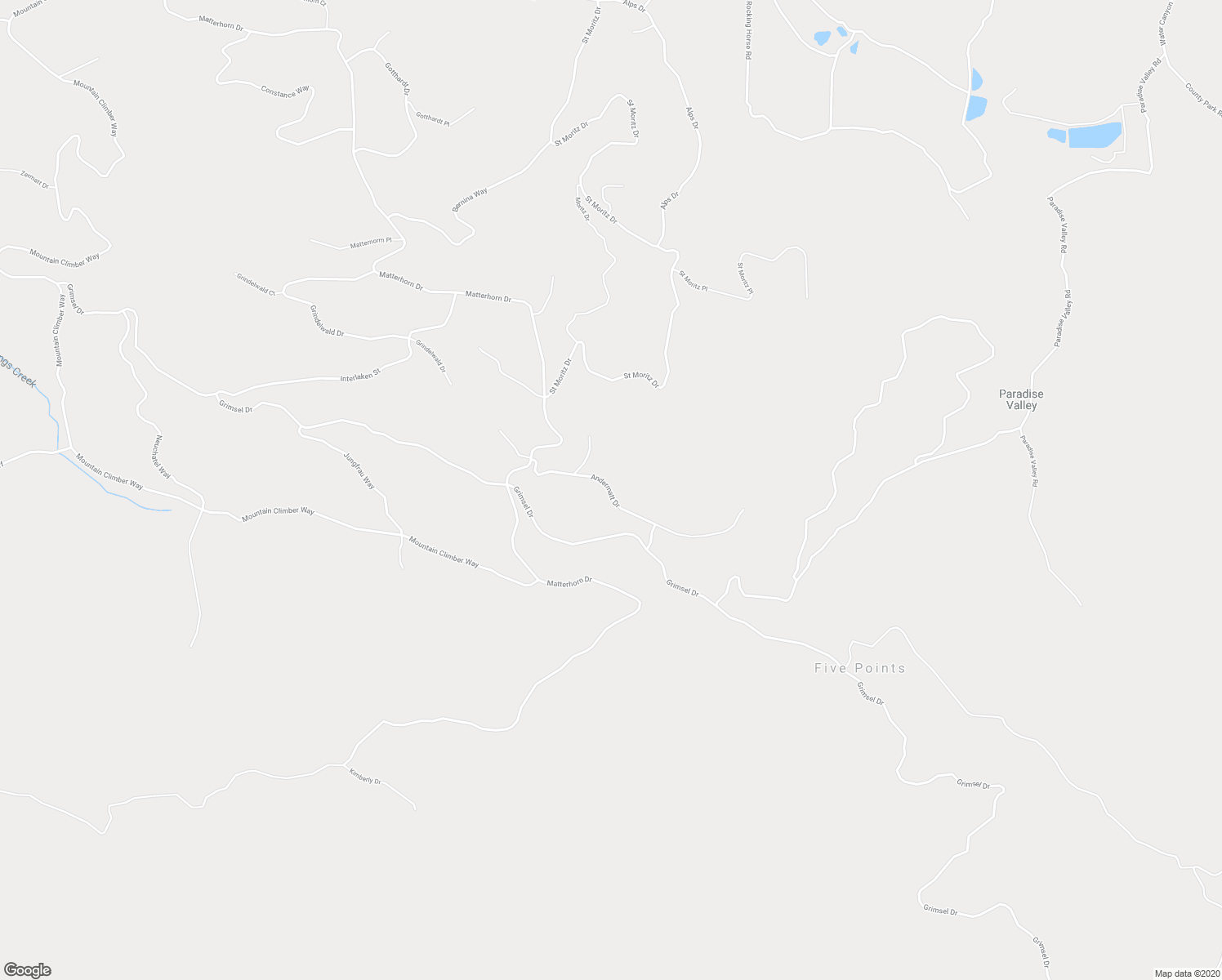 map of restaurants, bars, coffee shops, grocery stores, and more near Andermatt Drive in Tehachapi