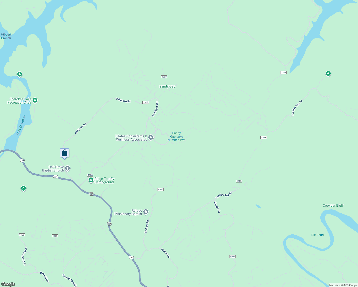 map of restaurants, bars, coffee shops, grocery stores, and more near 125 Twin Pond Drive in Murphy