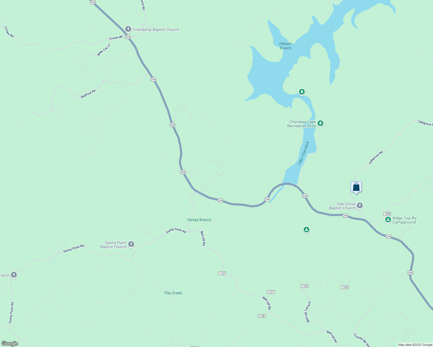 map of restaurants, bars, coffee shops, grocery stores, and more near 306 Nelson Ridge Road in Murphy