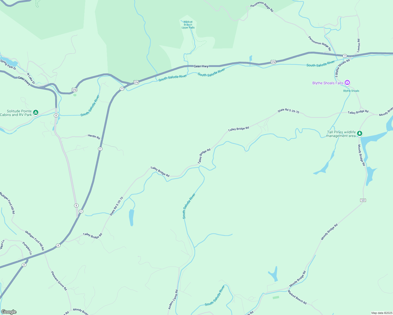 map of restaurants, bars, coffee shops, grocery stores, and more near 503 State Road S-39-70 in Cleveland