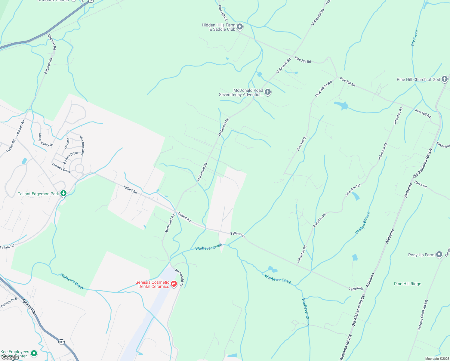 map of restaurants, bars, coffee shops, grocery stores, and more near 6064 Early Lane in McDonald