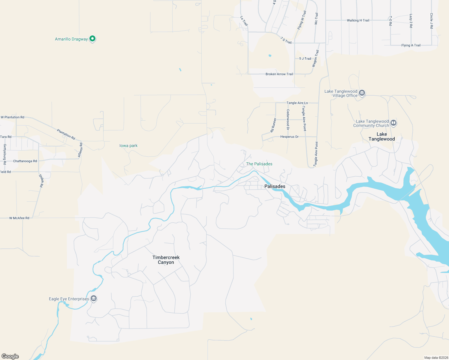 map of restaurants, bars, coffee shops, grocery stores, and more near 116 Brentwood Rd in Amarillo