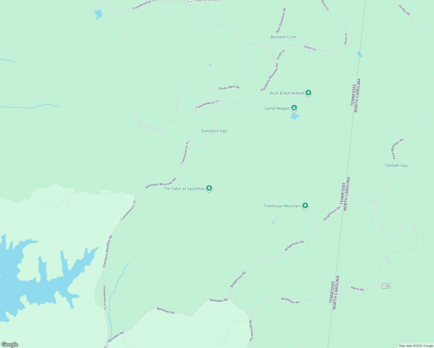 map of restaurants, bars, coffee shops, grocery stores, and more near 266 Sassasfras Ridge Road in Turtletown
