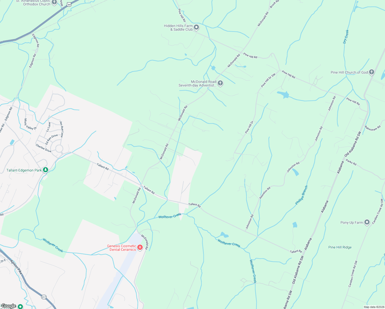 map of restaurants, bars, coffee shops, grocery stores, and more near 6064 Early Lane in McDonald