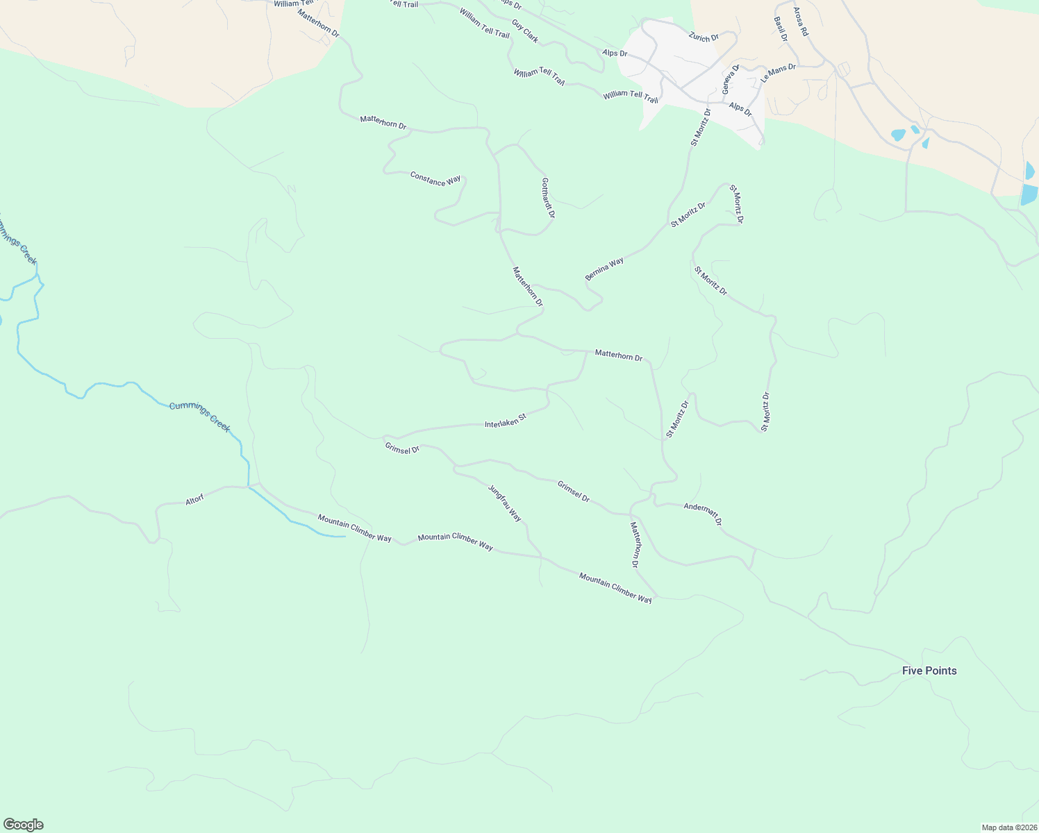 map of restaurants, bars, coffee shops, grocery stores, and more near 16851 Interlaken Street in Tehachapi