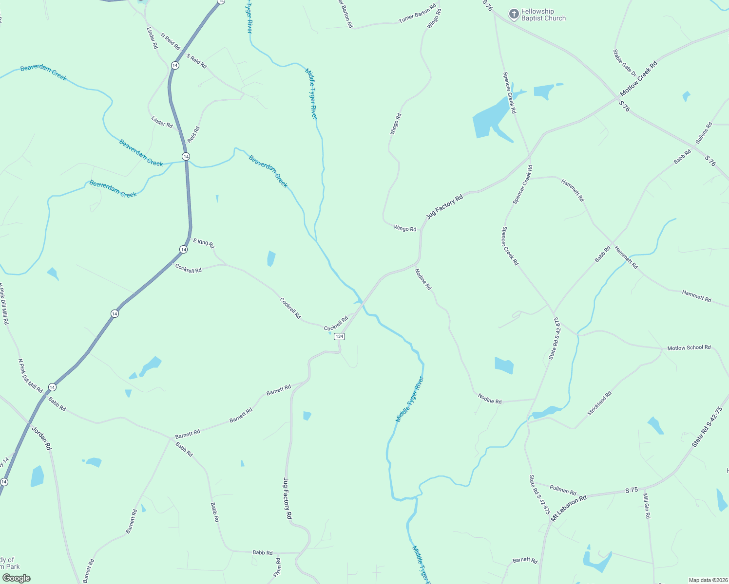 map of restaurants, bars, coffee shops, grocery stores, and more near 4815 Jug Factory Road in Campobello
