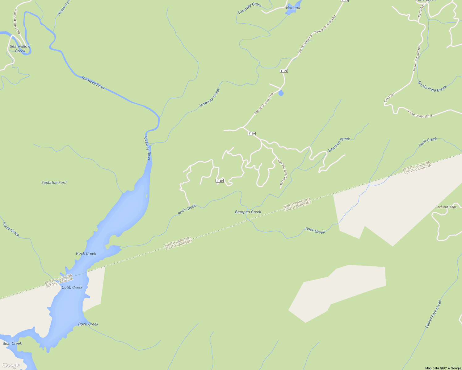 map of restaurants, bars, coffee shops, grocery stores, and more near 1891 Round Mountain Road in Brevard