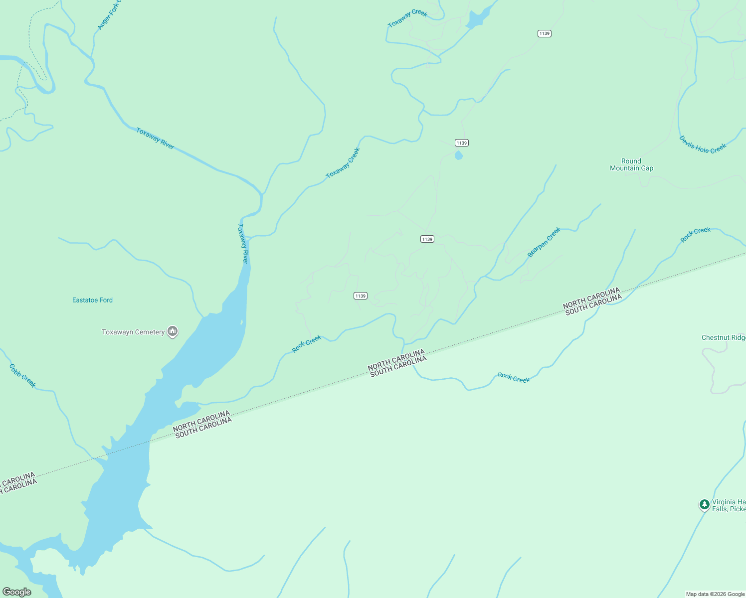 map of restaurants, bars, coffee shops, grocery stores, and more near 1891 Round Mountain Road in Brevard