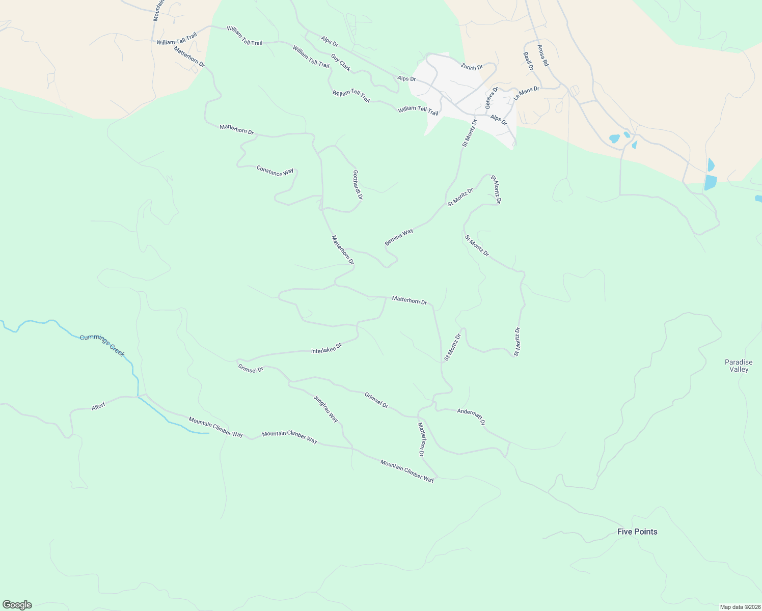 map of restaurants, bars, coffee shops, grocery stores, and more near 17001 Interlaken Street in Tehachapi