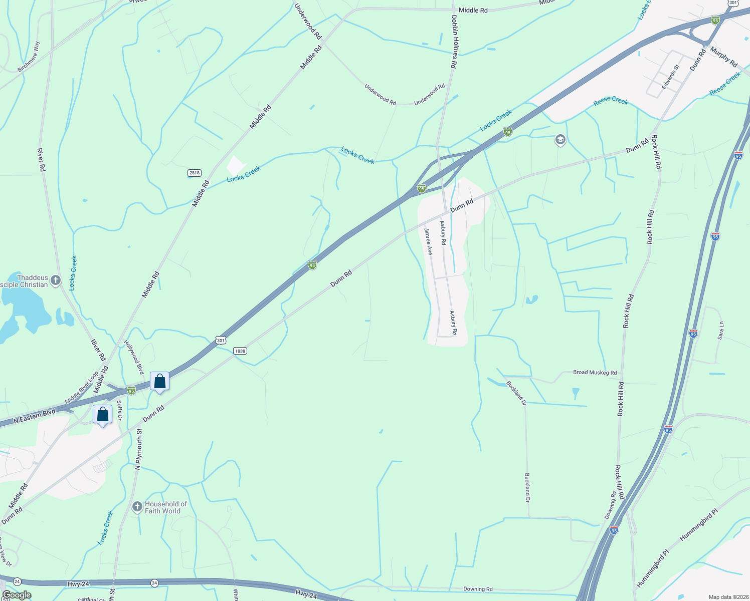 map of restaurants, bars, coffee shops, grocery stores, and more near 2133 Al Ray Road in Fayetteville
