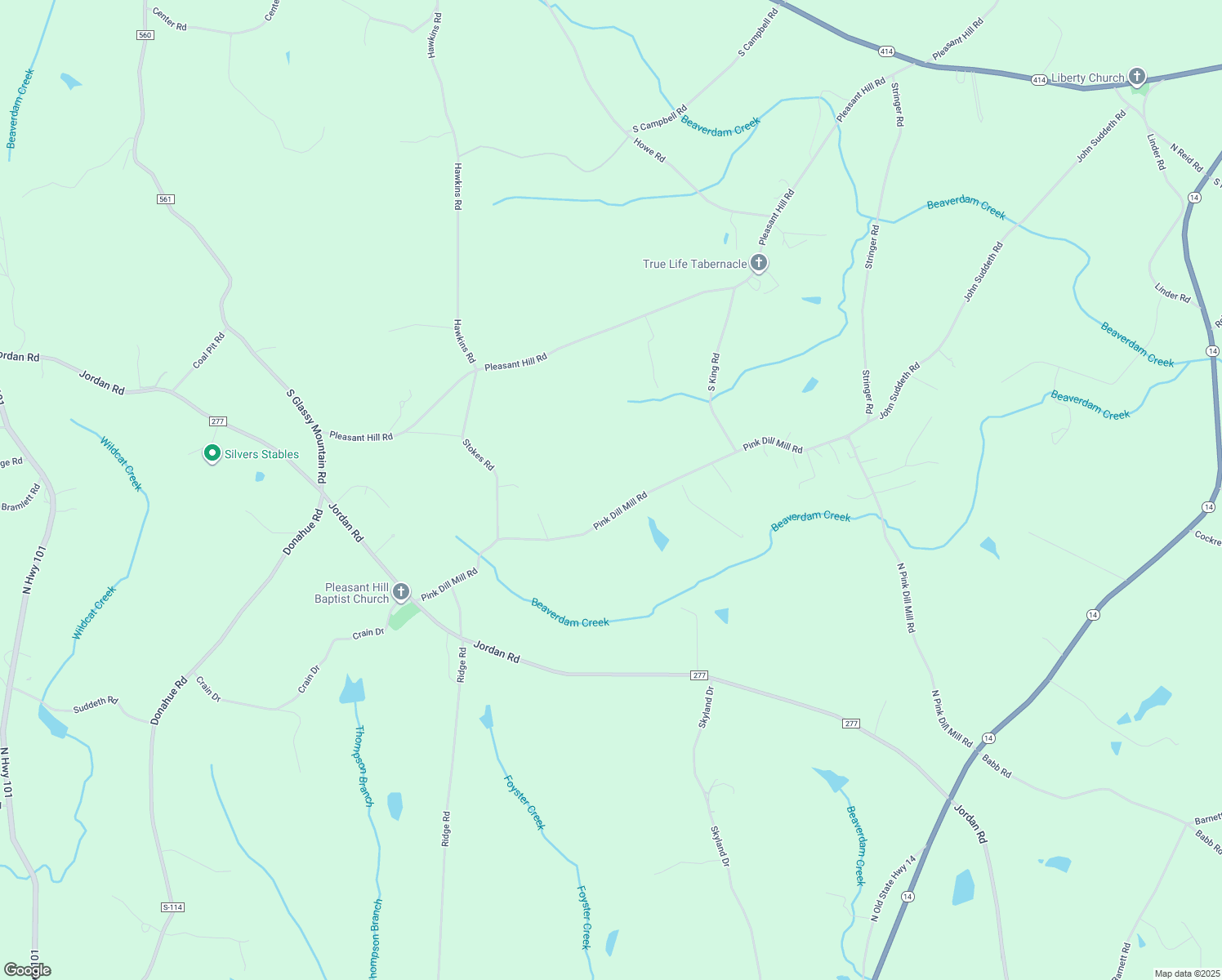 map of restaurants, bars, coffee shops, grocery stores, and more near 446 Pink Dill Mill Road in Greer
