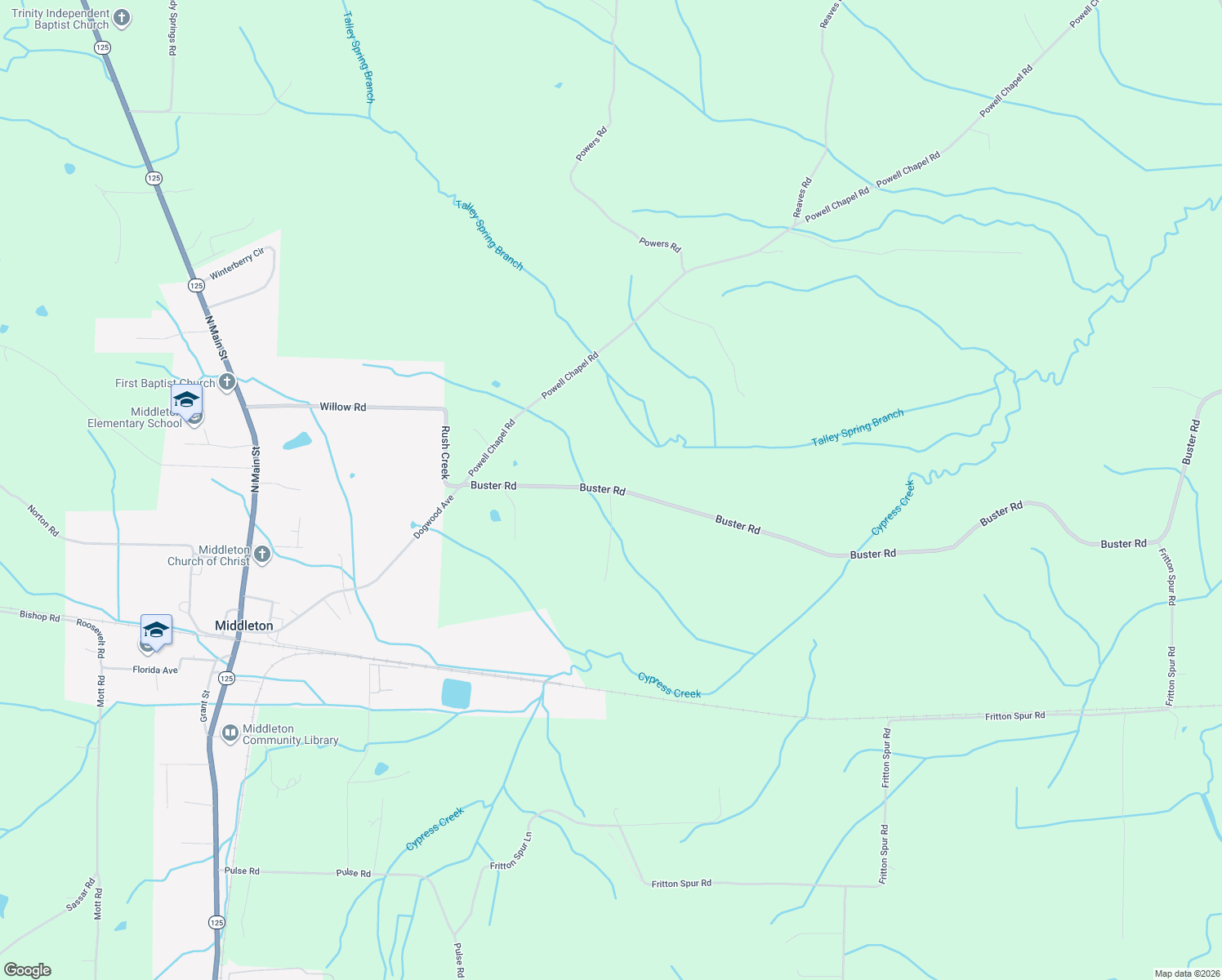map of restaurants, bars, coffee shops, grocery stores, and more near 500 Buster Road in Middleton