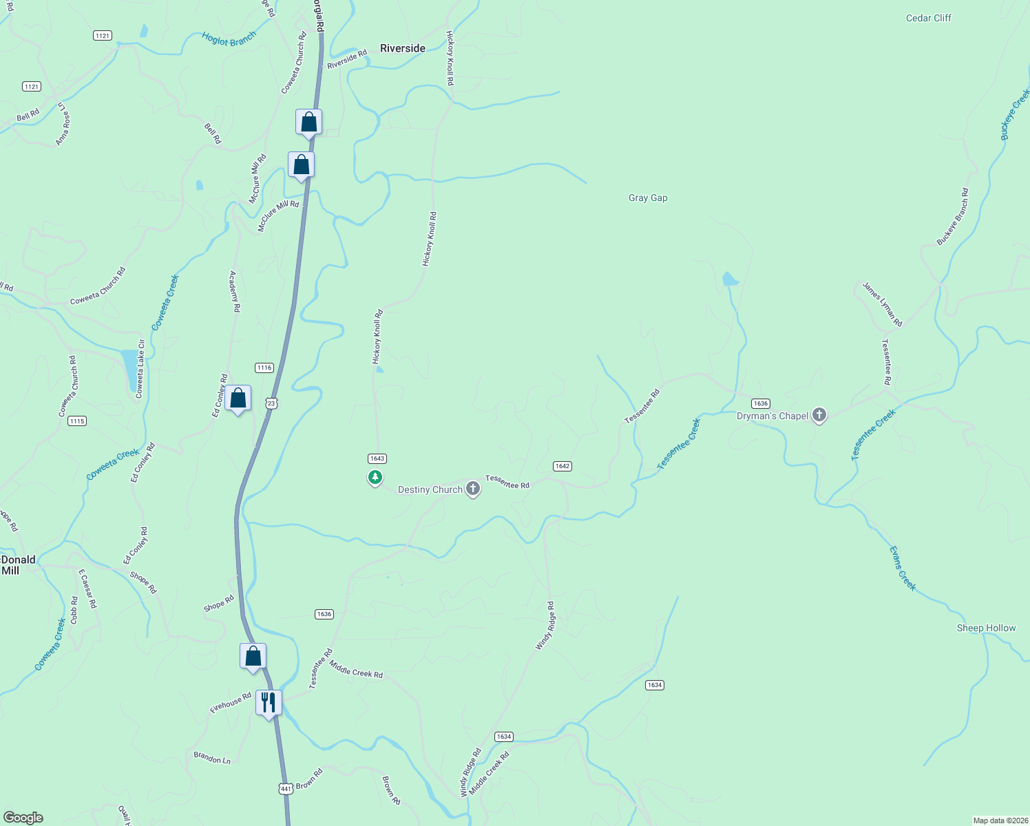 map of restaurants, bars, coffee shops, grocery stores, and more near 203 Laurel Mountain Road in Franklin