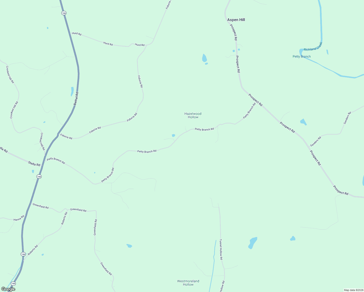 map of restaurants, bars, coffee shops, grocery stores, and more near 1055 Petty Branch Road in Prospect