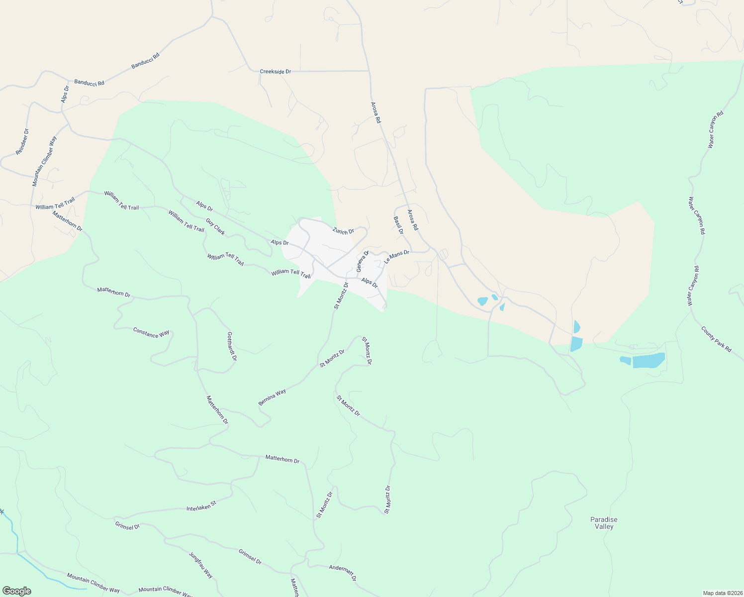 map of restaurants, bars, coffee shops, grocery stores, and more near 17800 Alps Drive in Tehachapi
