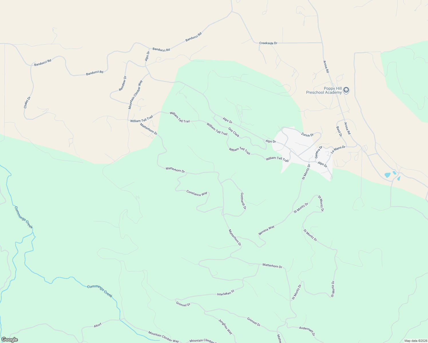 map of restaurants, bars, coffee shops, grocery stores, and more near 16850 Matterhorn Court in Tehachapi