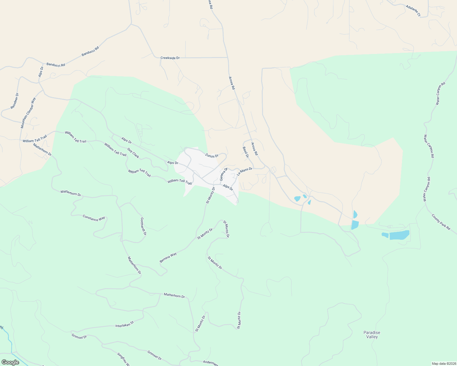 map of restaurants, bars, coffee shops, grocery stores, and more near 17880 Alps Drive in Tehachapi