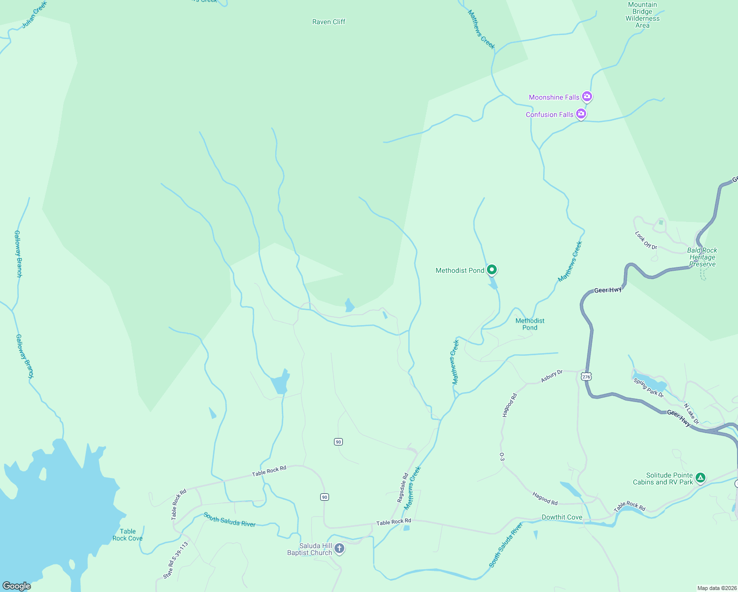 map of restaurants, bars, coffee shops, grocery stores, and more near in Pumpkintown