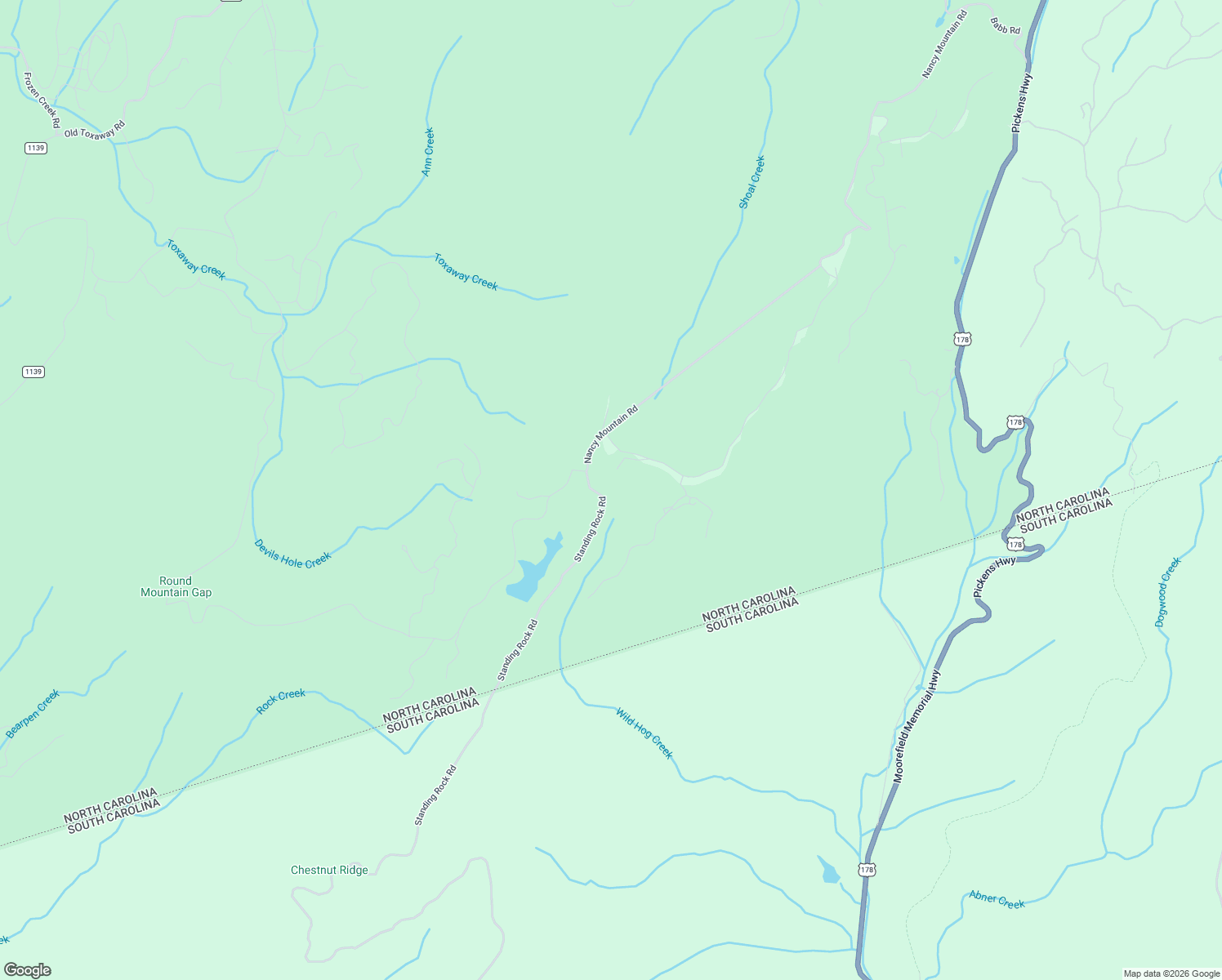 map of restaurants, bars, coffee shops, grocery stores, and more near 63 Standing Rock Road in Rosman