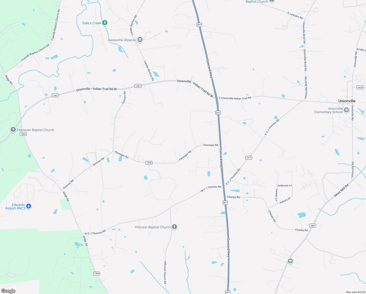 map of restaurants, bars, coffee shops, grocery stores, and more near 230 Pennigar Rd in Monroe